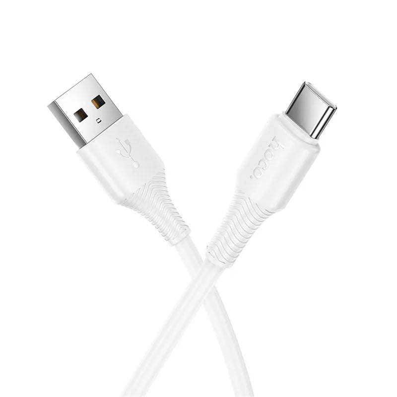 Câble de Données et de Charge USB-A - USB-C HOCO X120, 60W, 1m, Blanc