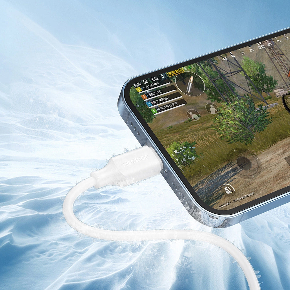 Câble de Données et de Charge USB-A - Lightning Joyroom S-A9, 18W, 1m, Blanc