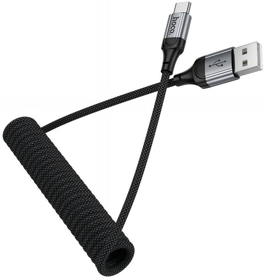 Daten- und Ladekabel USB-A - USB-C HOCO X121, 18W, 1.5m, Schwarz