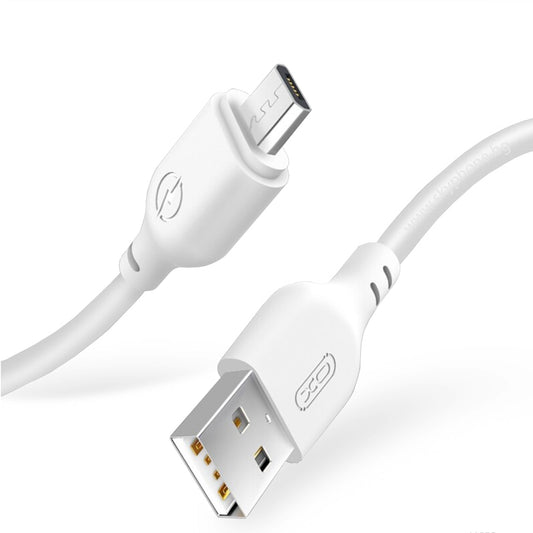 Câble de Données et de Charge USB-A - microUSB XO Design NB103, 18W, 1m, Blanc