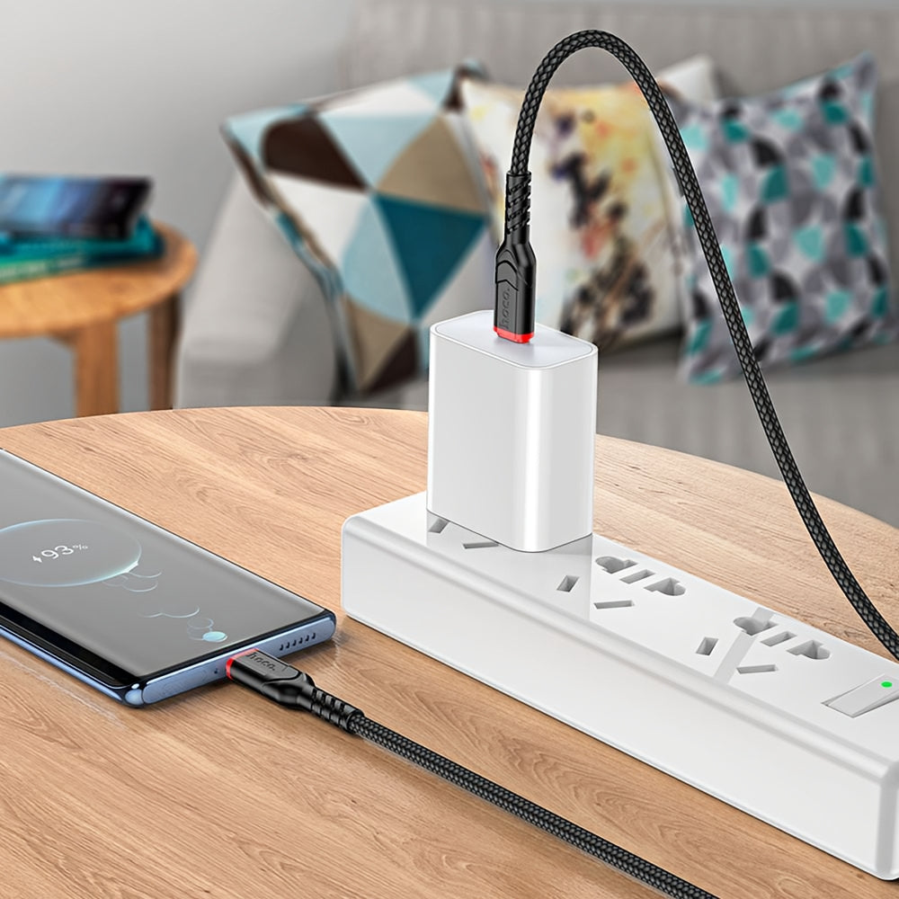 Daten- und Ladekabel USB-C - USB-C HOCO X59 Victory, 60W, 1m, Schwarz