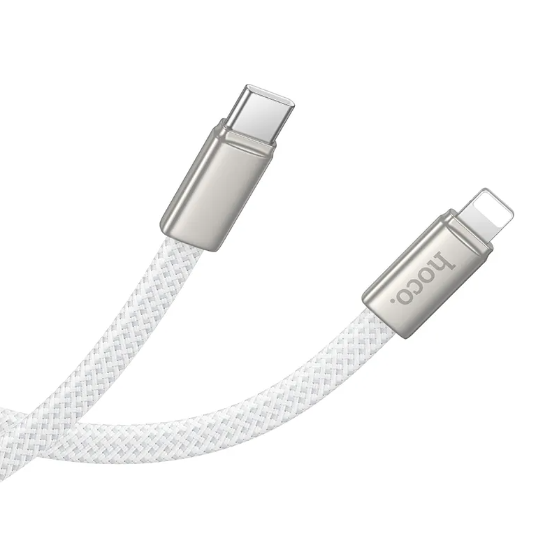 Câble de Données et de Charge USB-C - Lightning HOCO X125, 30W, 1m, Blanc