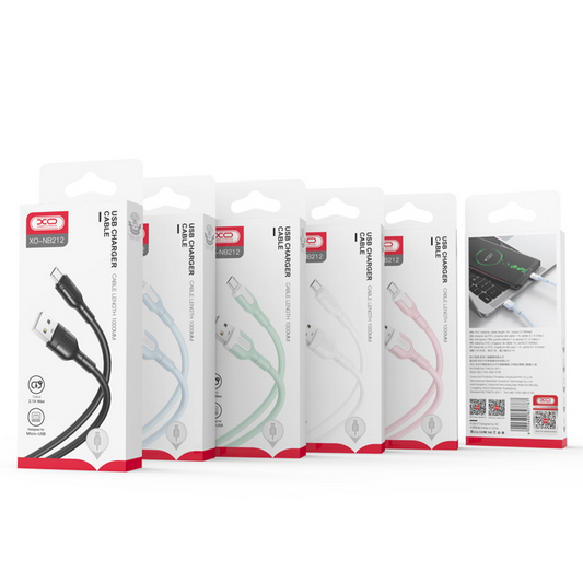 Câble de données et de charge USB-A - Lightning XO Design NB212, 18W, 1m, blanc