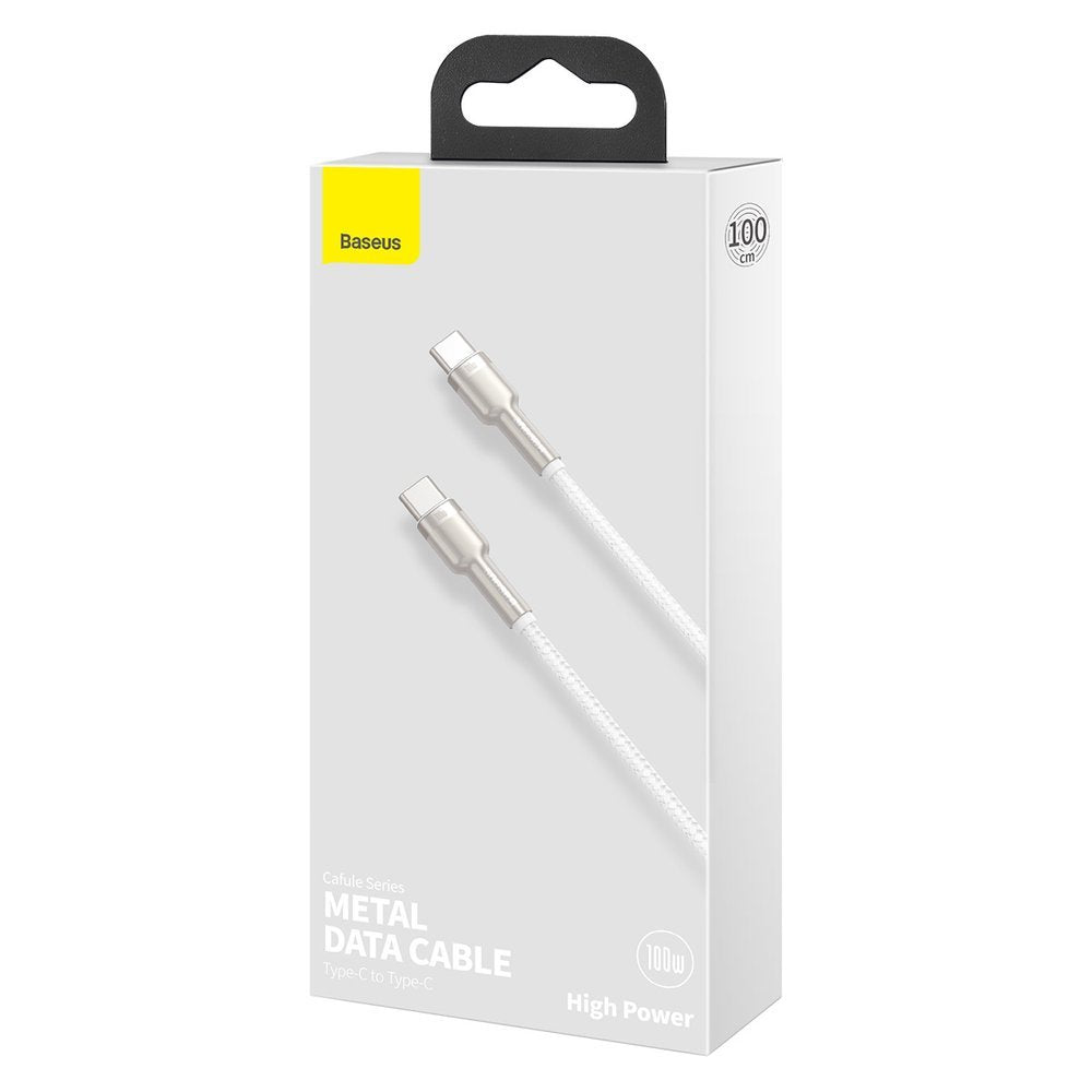 Baseus Cafule Metal Series USB-C auf USB-C Kabel 100W 1m | Weiß