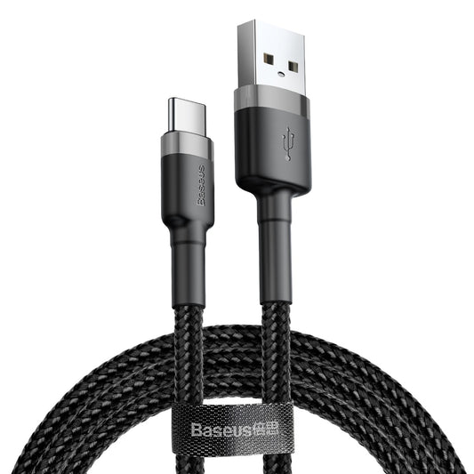 Daten- und Ladekabel USB-A - USB-C Baseus Cafule, 60W, 0.5m, Schwarz CATKLF-AG1
