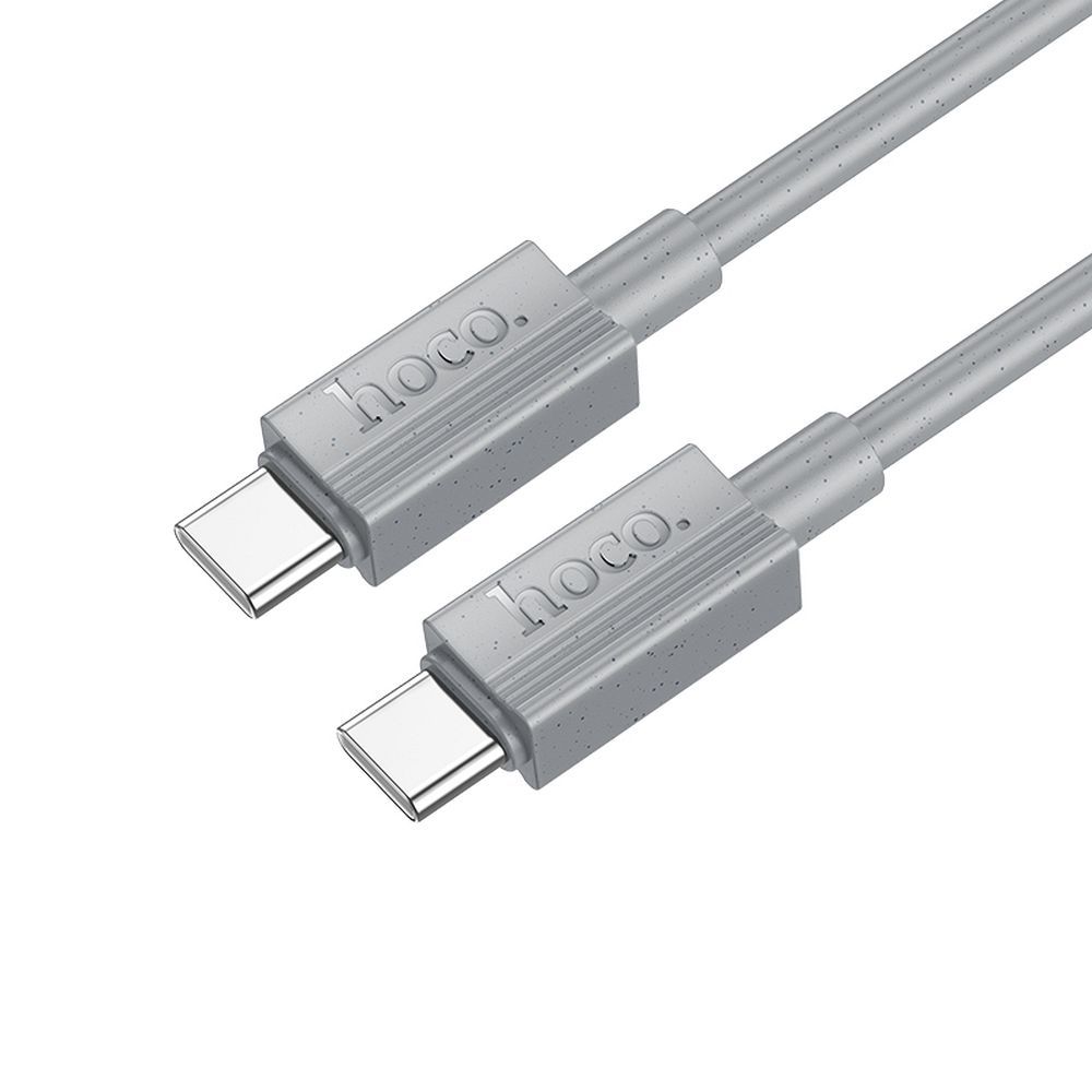 Câble de Données et de Charge USB-C - USB-C HOCO X107, 60W, 1m, Gris