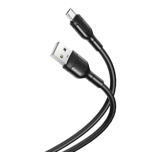 USB-A - microUSB Daten- und Ladekabel XO Design NB212, 18W, 1m, Schwarz