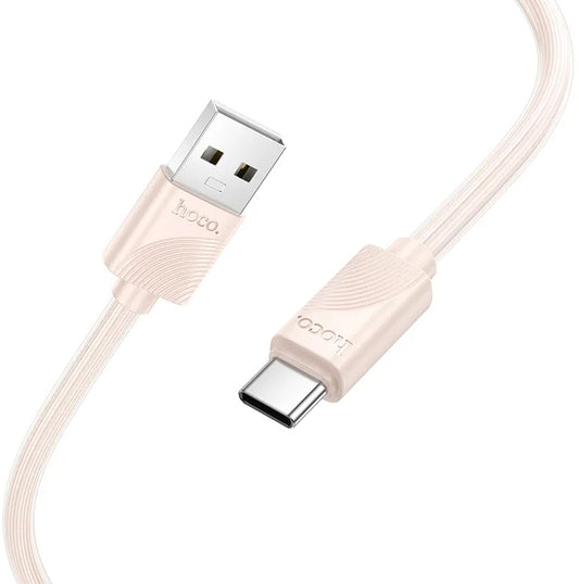 USB-A - USB-C Daten- und Ladekabel HOCO X114, 18W, 1m, Rosa