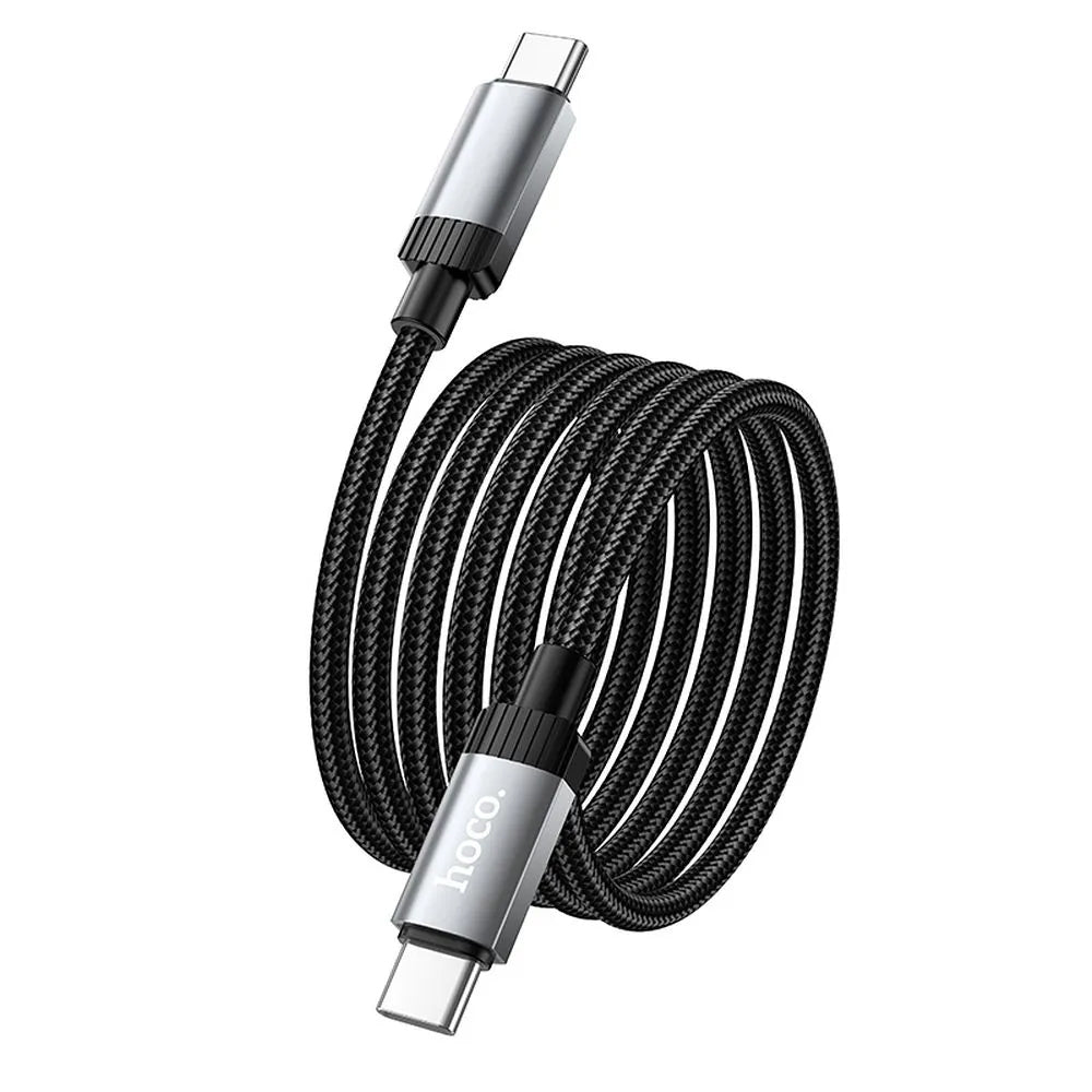 Câble de Données et de Charge USB-C - USB-C HOCO X117, 60W, 1m, Noir
