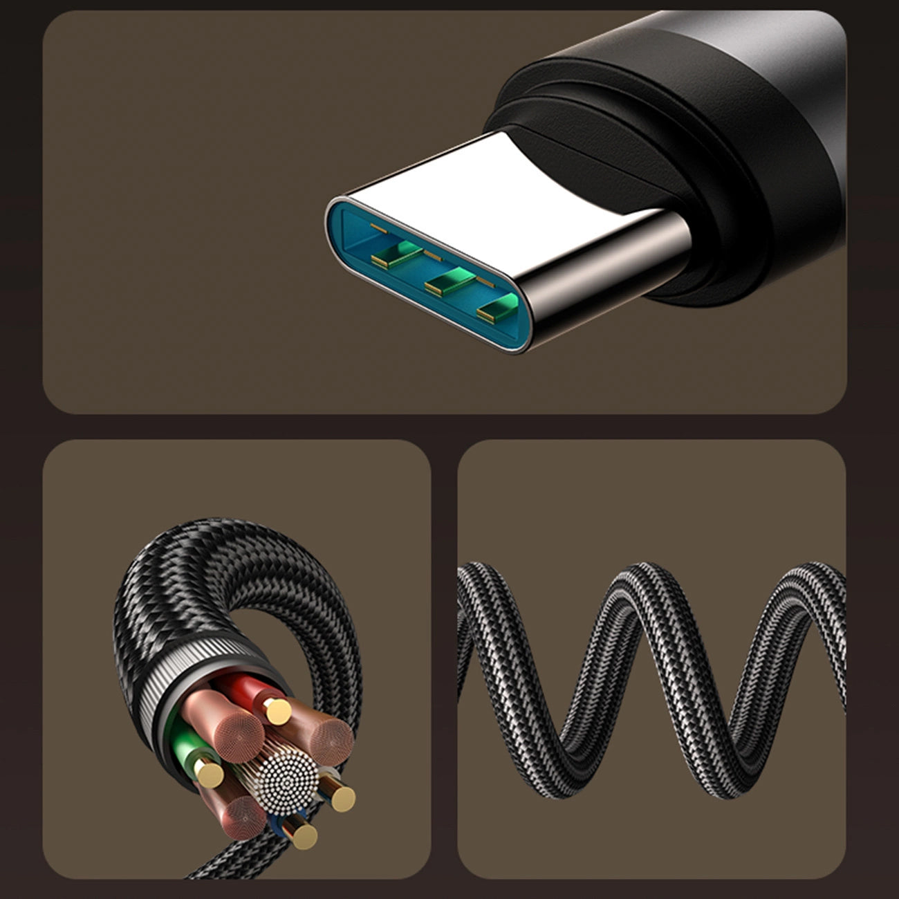 Câble de Données et de Charge USB-C - USB-C Joyroom S-A56 EnjoyX Angled, 60W, 1.2m, Noir