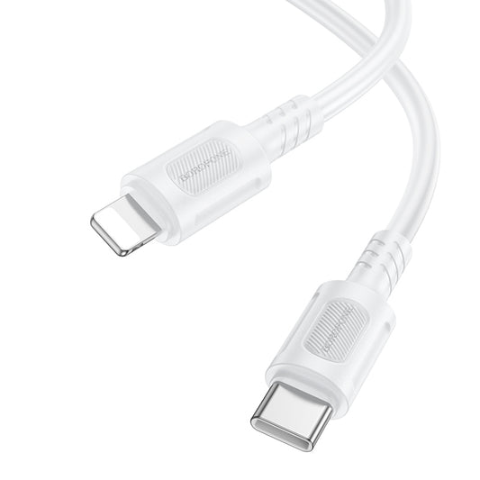 Daten- und Ladekabel USB-C - Lightning Borofone BX111 Feliz, 27W, 1m, Weiß