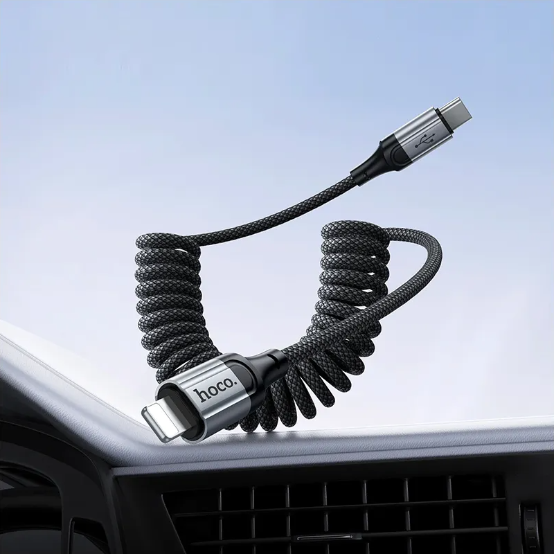 USB-C - Lightning Daten- und Ladekabel HOCO X121, 27W, 1,5m, Schwarz