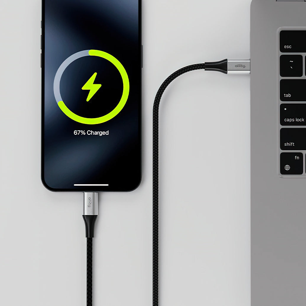 USB-C Daten- und Ladekabel - USB-C Allity. AUC-01, 100W, 2m, Schwarz