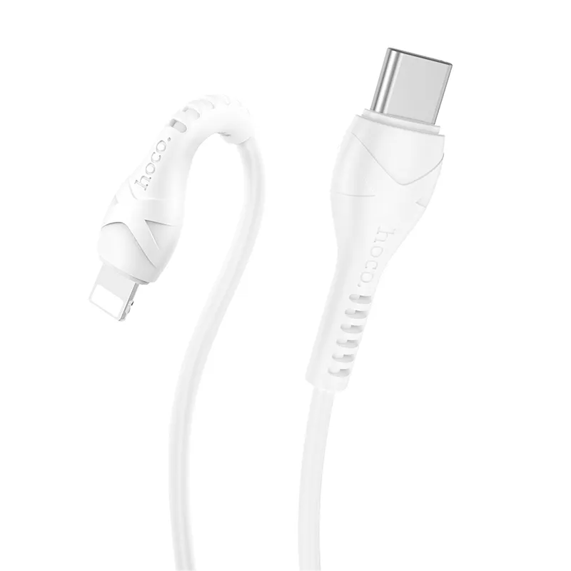 Câble de Données et de Charge USB-C - Lightning HOCO X37, 27W, 1m, Blanc