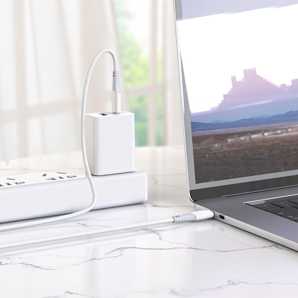 Câble de Données et de Charge USB-C - USB-C HOCO X70, 60W, 1m, Blanc