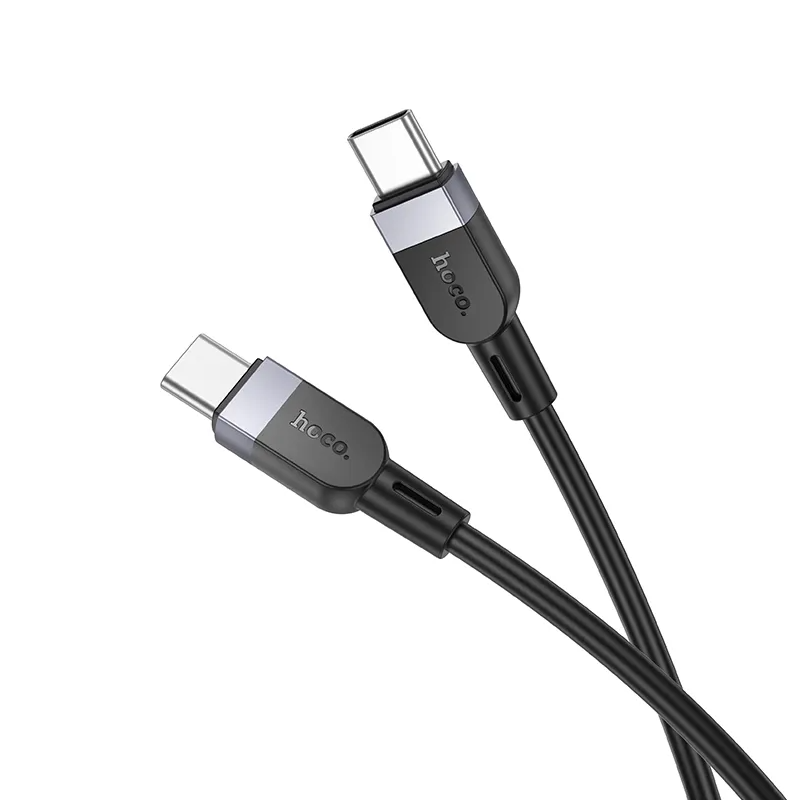 Câble de Données et de Charge USB-C - USB-C HOCO X109, 60W, 1m, Noir