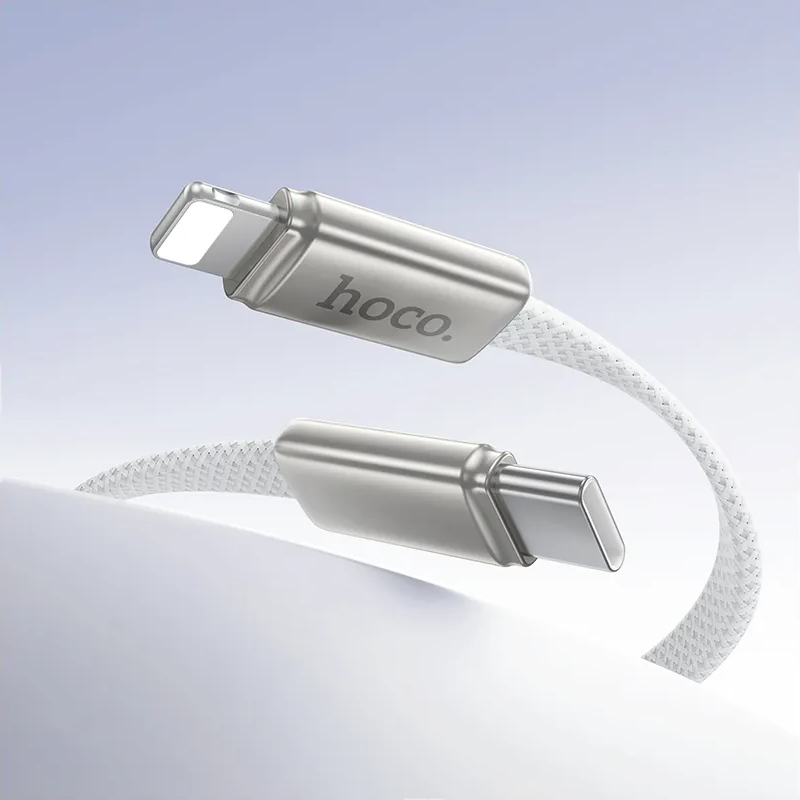 Câble de Données et de Charge USB-C - Lightning HOCO X125, 30W, 1m, Blanc