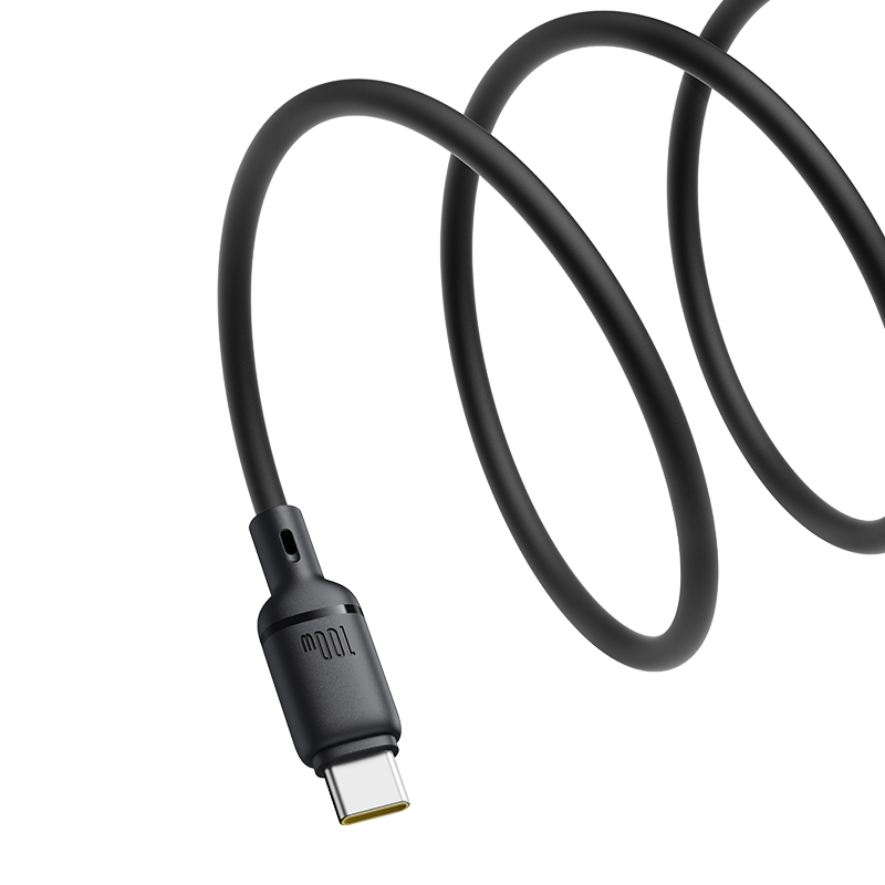 Câble de Données et de Charge USB-A - USB-C Baseus Silky, 100W, 1m, Noir P10377703113-00