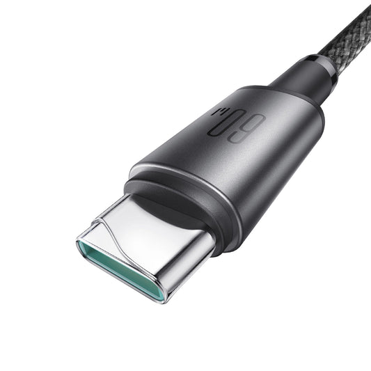 Câble de Données et de Charge USB-C - USB-C Joyroom S-A50, 60W, 1.2m, Gris