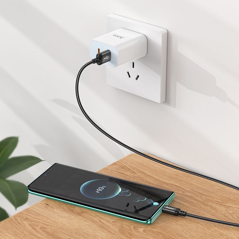 Câble de Données et de Charge USB-A - USB-C HOCO X89, 18W, 1m, Noir