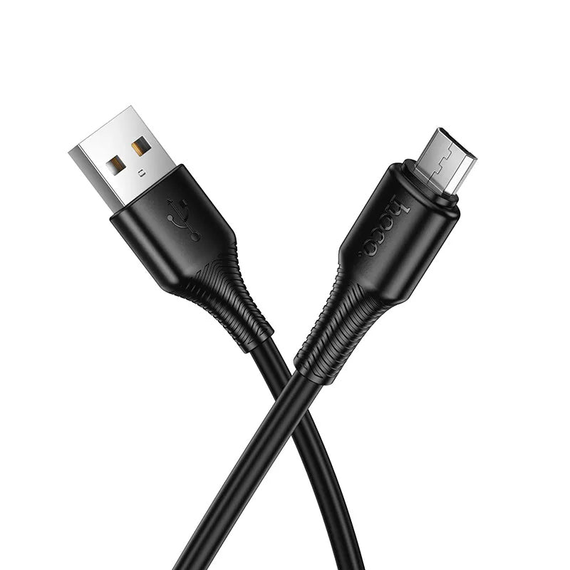 Câble de Données et de Charge USB-A - microUSB HOCO X120, 18W, 1m, Noir