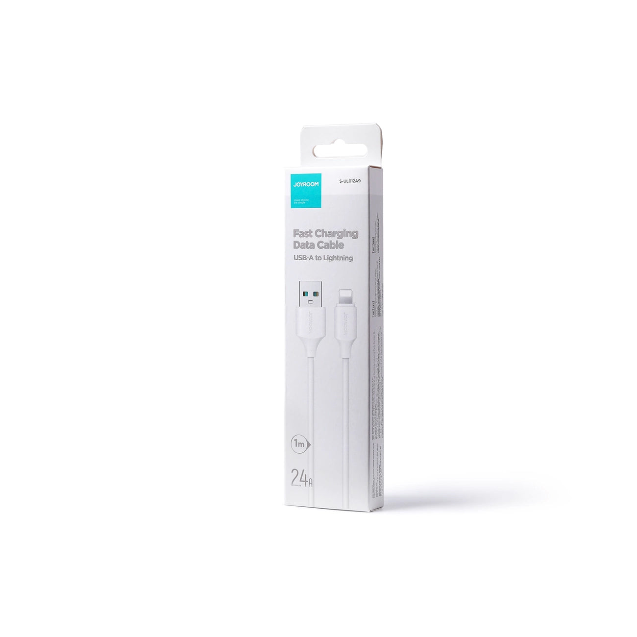 Câble de Données et de Charge USB-A - Lightning Joyroom S-A9, 18W, 1m, Blanc