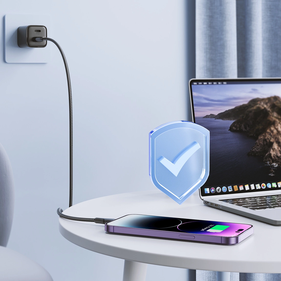 Câble de Données et de Charge USB-A - Lightning Joyroom S-A11, 18W, 1.2m, Noir