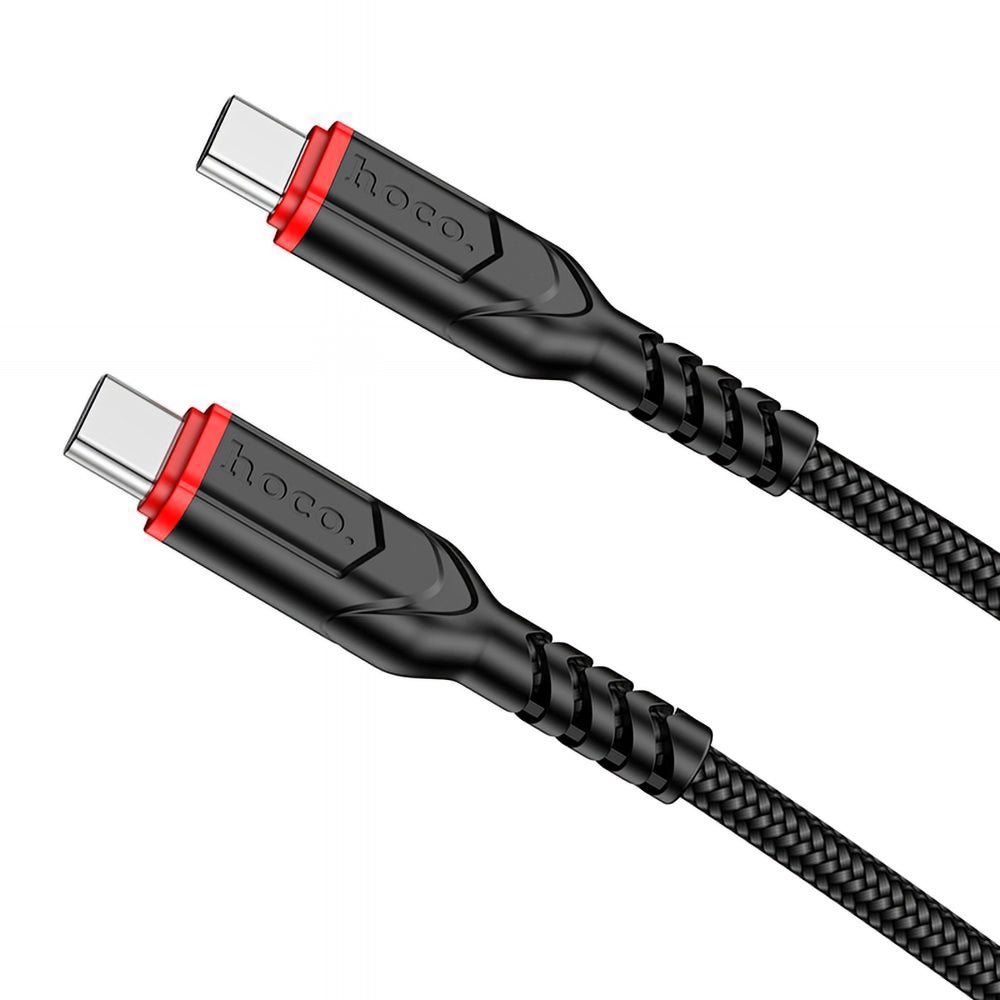 Daten- und Ladekabel USB-C - USB-C HOCO X59 Victory, 60W, 1m, Schwarz