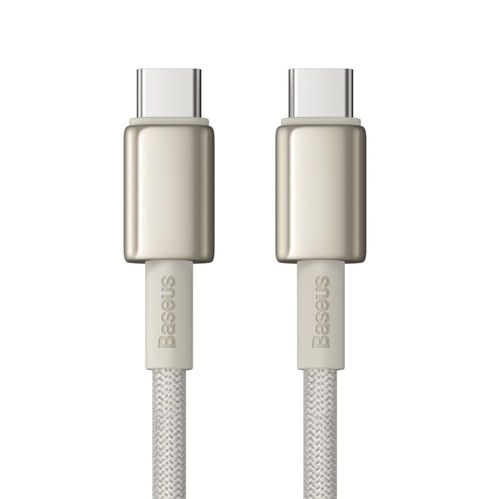Câble de Données et de Charge USB-C - USB-C Baseus Tungsten Gold, 100W, 1m, Doré P10319800G21-00