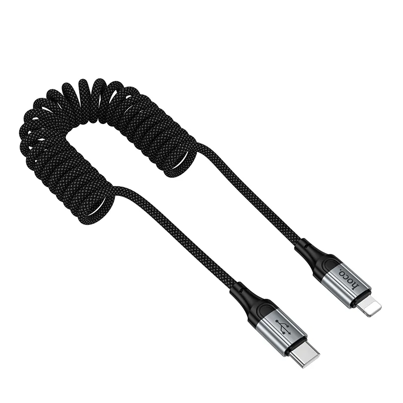 USB-C - Lightning Daten- und Ladekabel HOCO X121, 27W, 1,5m, Schwarz