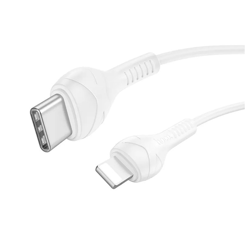 Câble de Données et de Charge USB-C - Lightning HOCO X37, 27W, 1m, Blanc