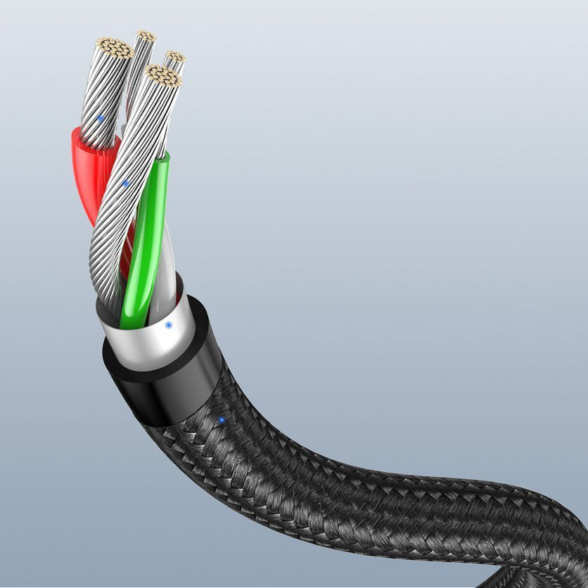 Câble de données et de charge USB-A vers USB-C UGREEN US284 coudé, 60W, 1m, gris