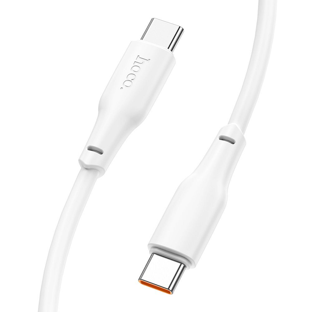 Câble de données et de charge USB-C - USB-C HOCO X93, 100W, 1m, blanc