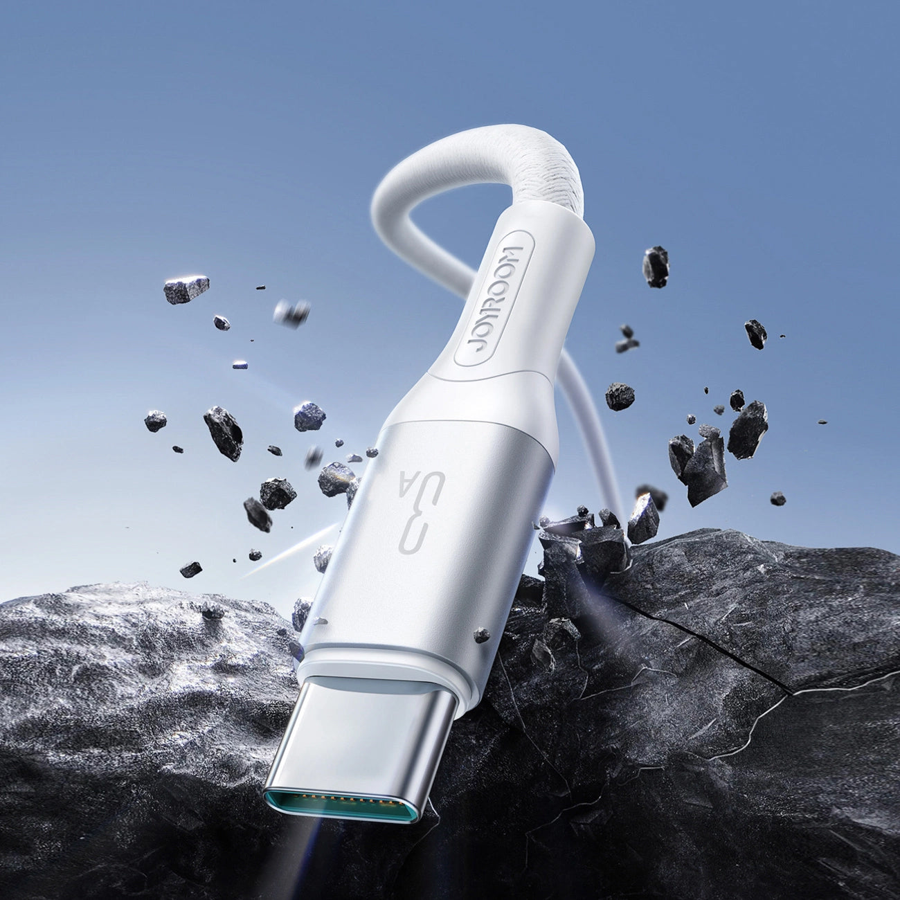 Câble de Données et de Charge USB-A - USB-C Joyroom S-A28 Flash, 30W, 2m, Blanc