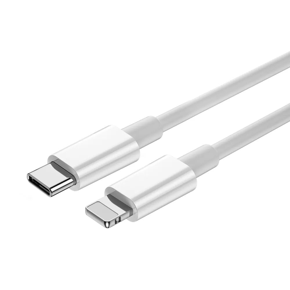 Câble de Données et de Charge USB-C - Lightning WiWu Wi-C008, 30W, 1.2m, Blanc