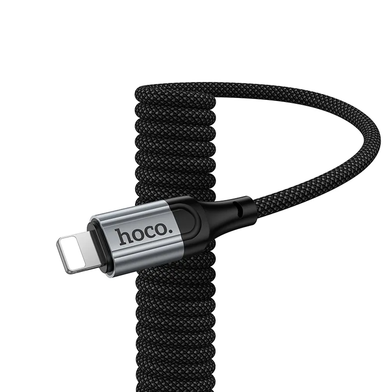 USB-C - Lightning Daten- und Ladekabel HOCO X121, 27W, 1,5m, Schwarz