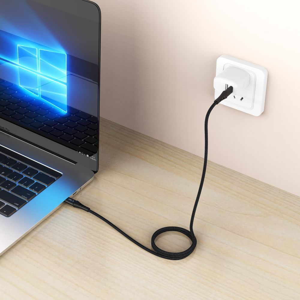 Câble de données et de charge USB-C - USB-C Tech-Protect UB11T Ultraboost, 100W, 1m, Noir