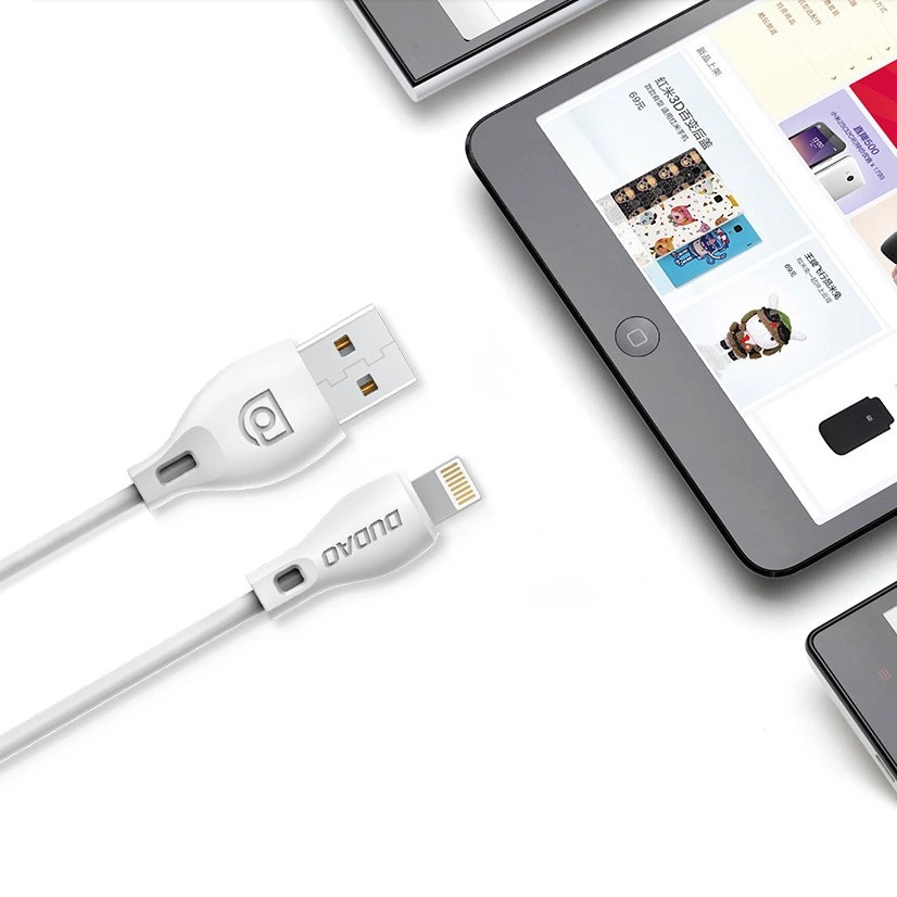 Daten- und Ladekabel USB-A - Lightning Dudao L4L, 18W, 1m, Weiß