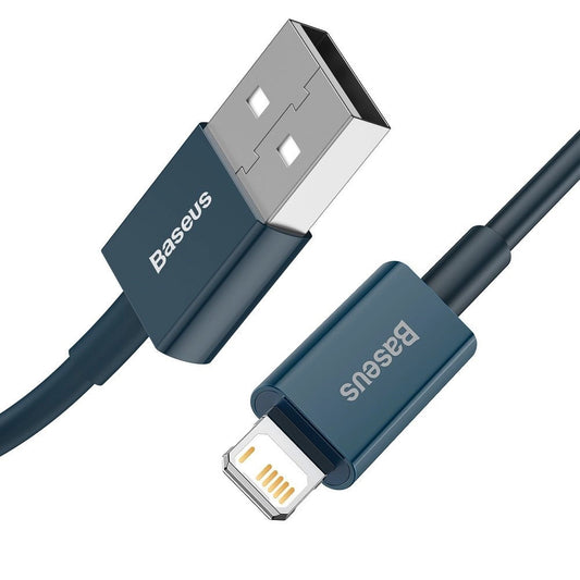 Câble de données et de chargement USB-A - Lightning Baseus Superior Series, 20W, 1m, bleu CALYS-A03