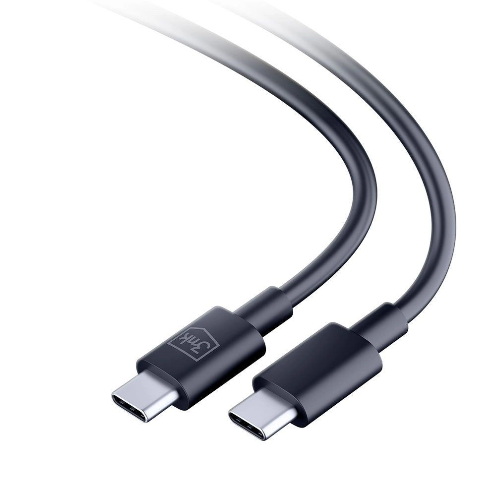 Câble de Données et de Charge USB-C - USB-C 3MK Hyper, 100W, 1.2m, Noir