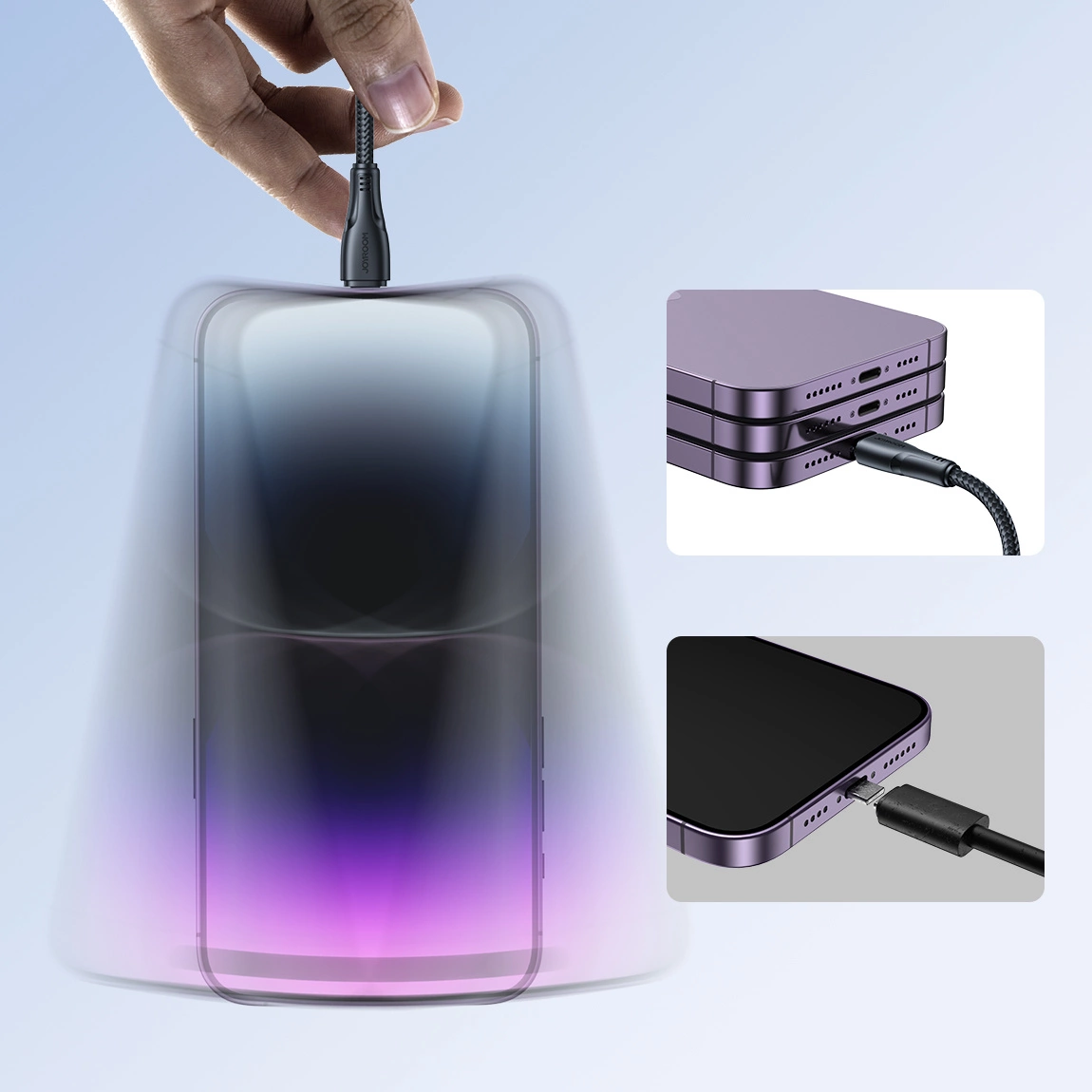 Câble de Données et de Charge USB-A - Lightning Joyroom S-A11, 18W, 1.2m, Noir