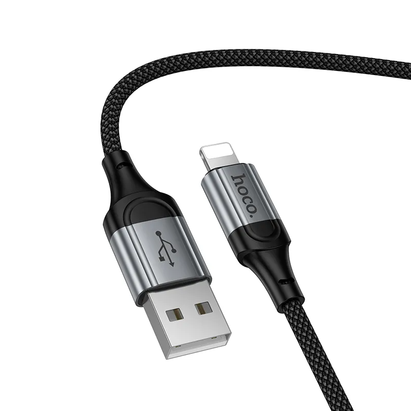 Câble de Données et de Charge USB-A - Lightning HOCO X121, 27W, 1.5m, Noir
