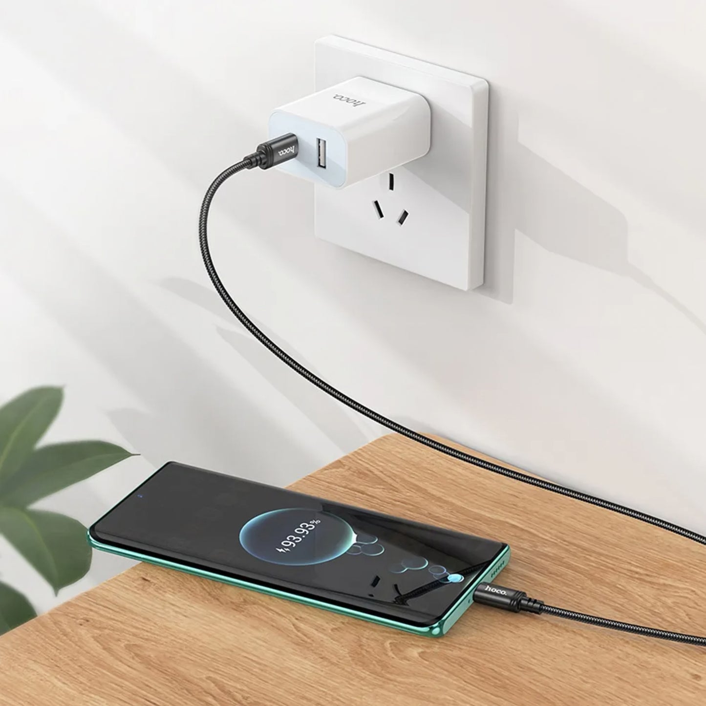 Câble de Données et de Charge USB-C - USB-C HOCO X91, 60W, 3m, Noir