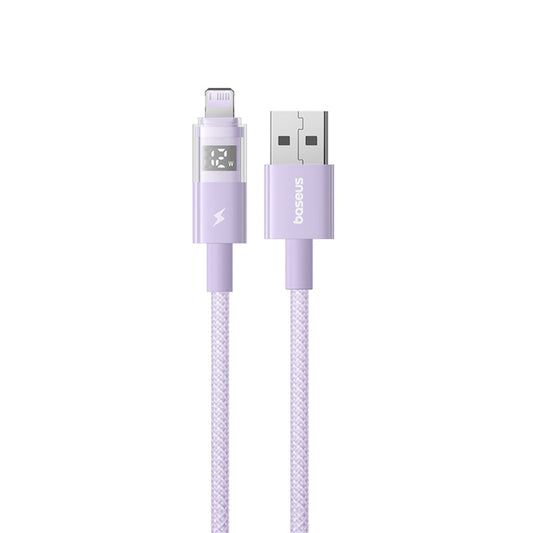 Câble de Données et de Charge USB-A - Lightning Baseus Display 2, 12W, 1m, Mauve P10382700511-00