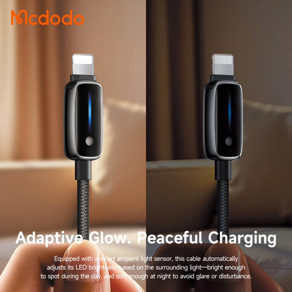 Daten- und Ladekabel USB-A - Lightning McDodo CA-0010, 18W, 1.2m, Schwarz
