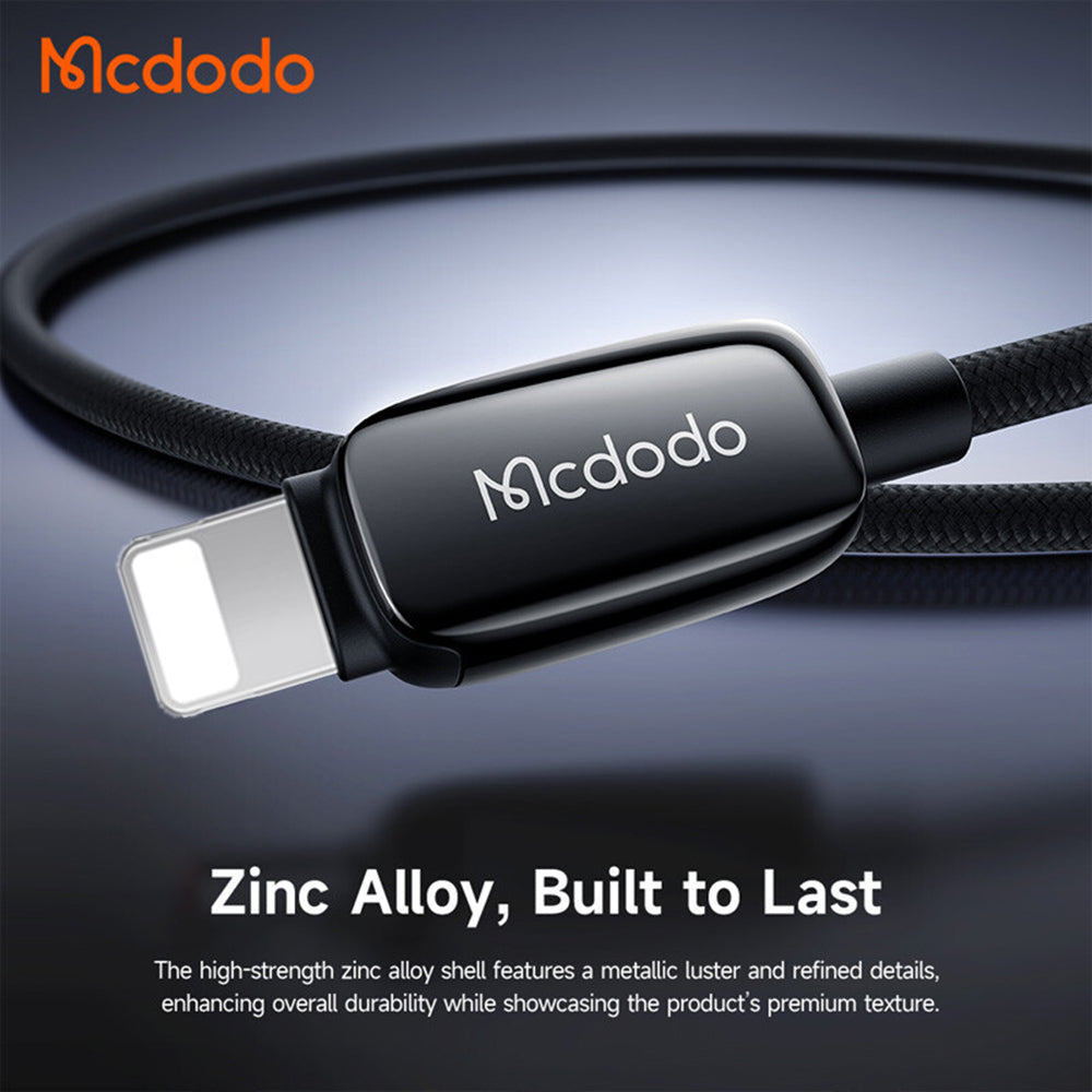 Daten- und Ladekabel USB-A - Lightning McDodo CA-0010, 18W, 1.2m, Schwarz