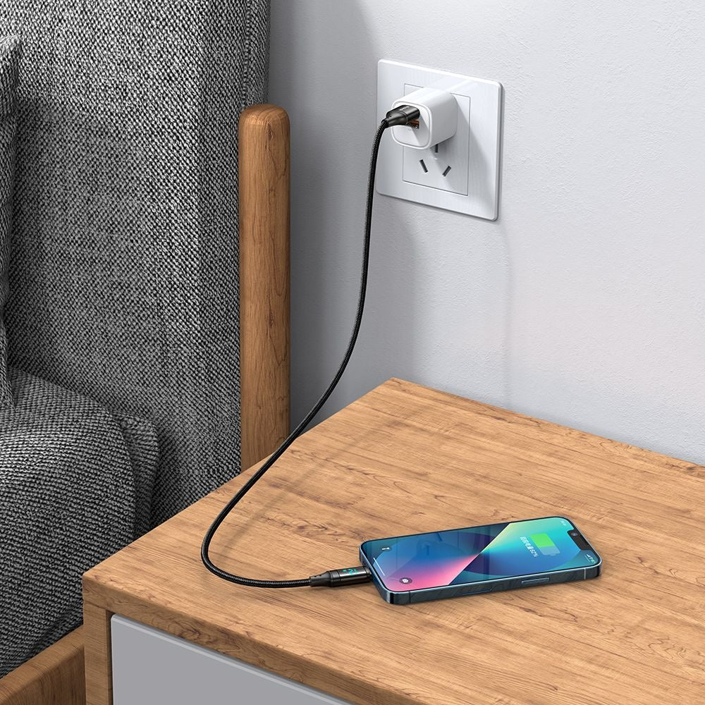 Câble de Données et de Charge USB-A - Lightning McDodo CA-1060 Display, 12W, 1.2m, Noir