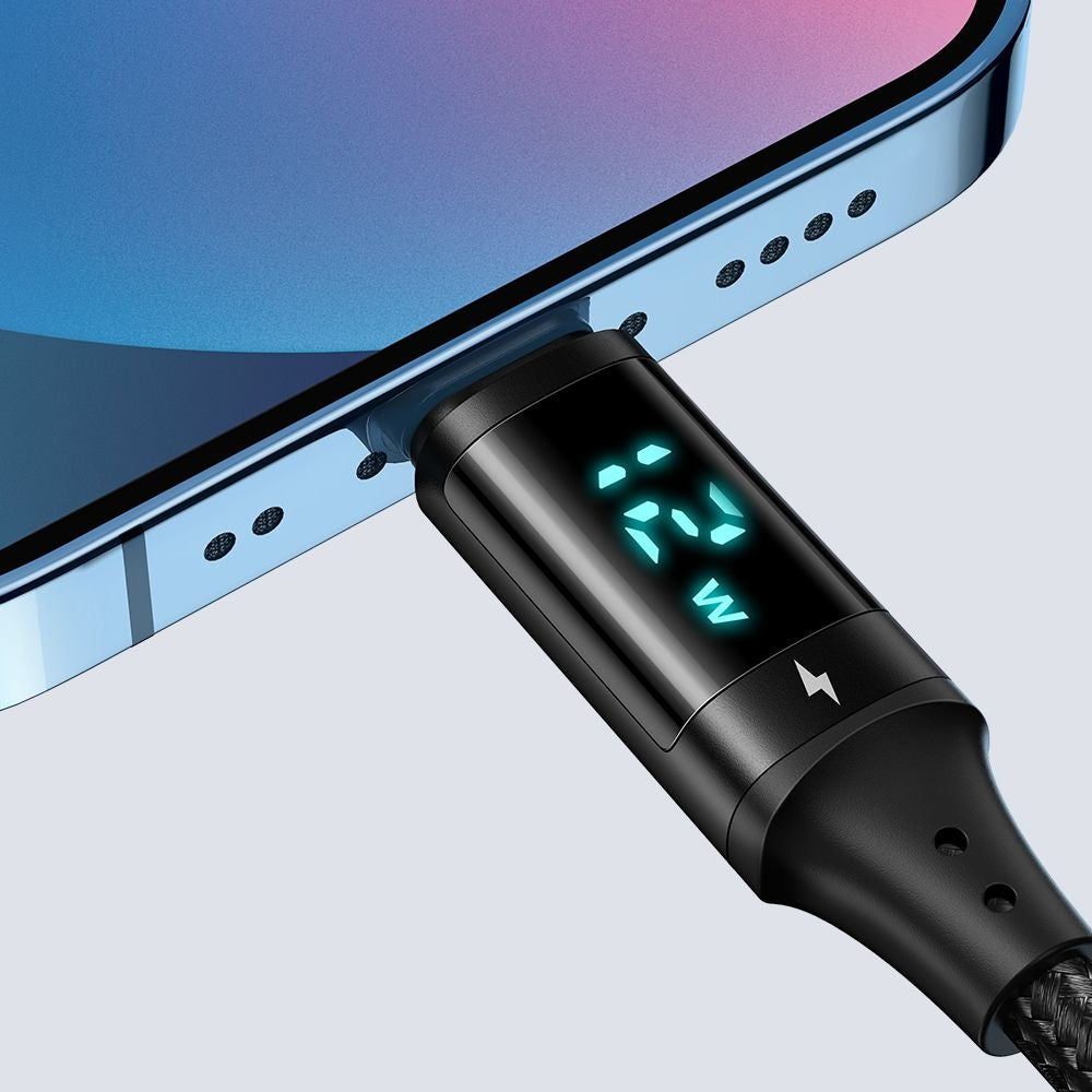 Câble de Données et de Charge USB-A - Lightning McDodo CA-1060 Display, 12W, 1.2m, Noir