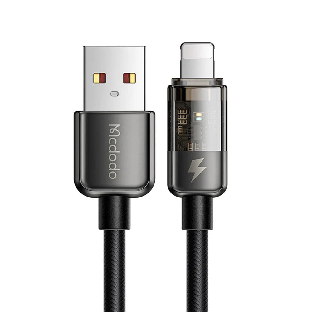Câble de Données et de Charge USB-A - Lightning McDodo CA-3140 Auto Power Off, 18W, 1.2m, Noir