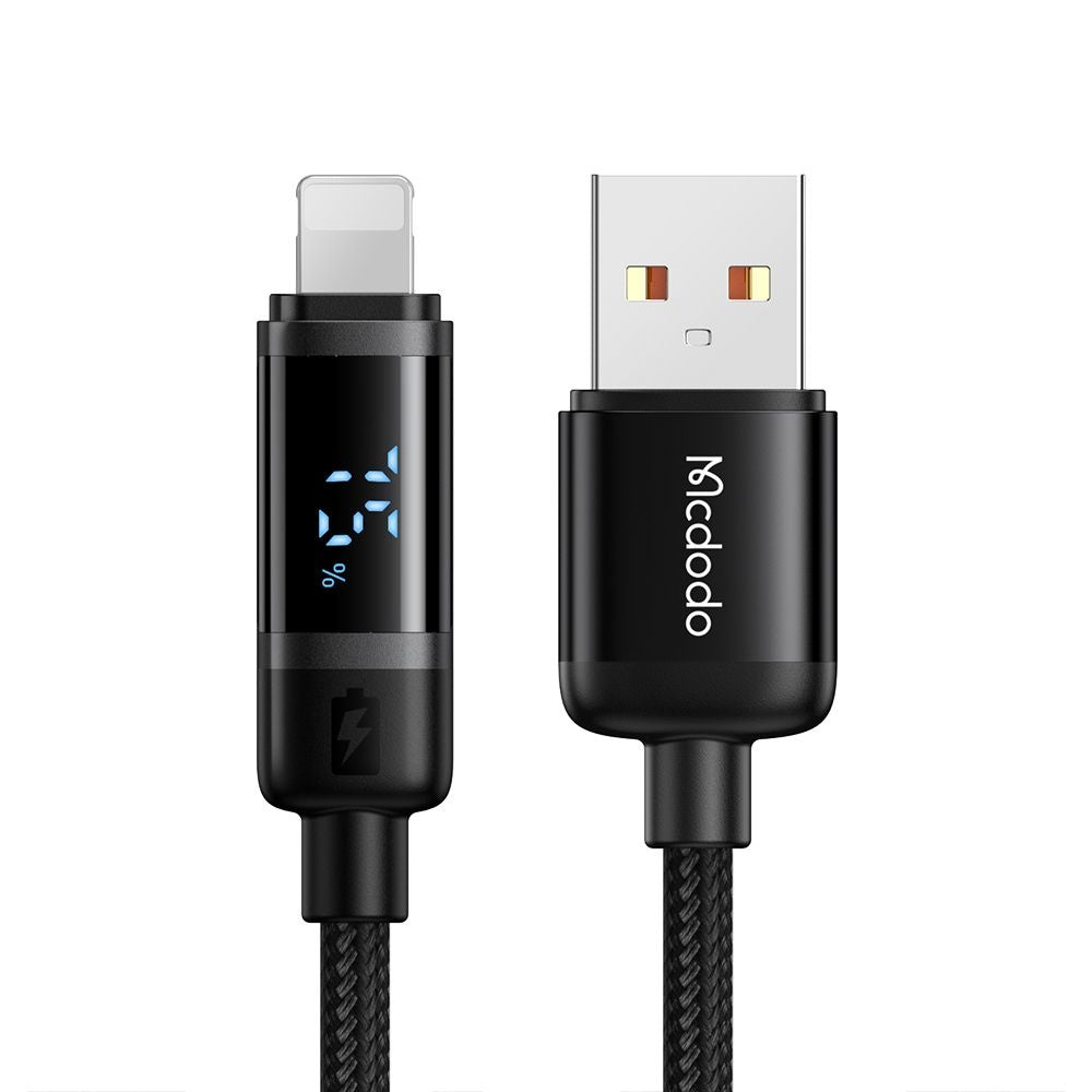 Câble de Données et de Charge USB-A - Lightning McDodo CA-5000 Bat Display, 18W, 1.2m, Noir